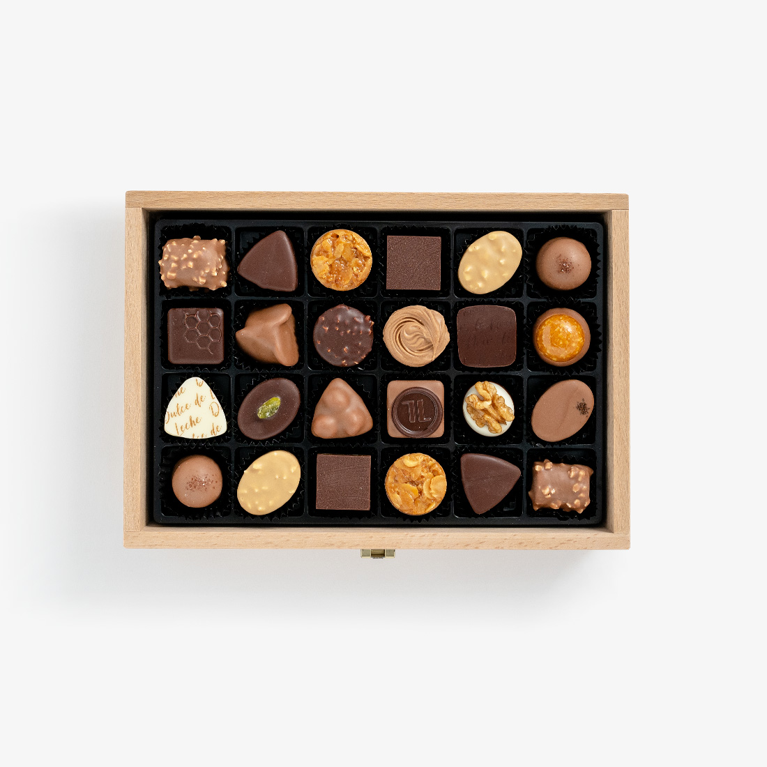 Praline Sélection boîte en bois à 48 pièces